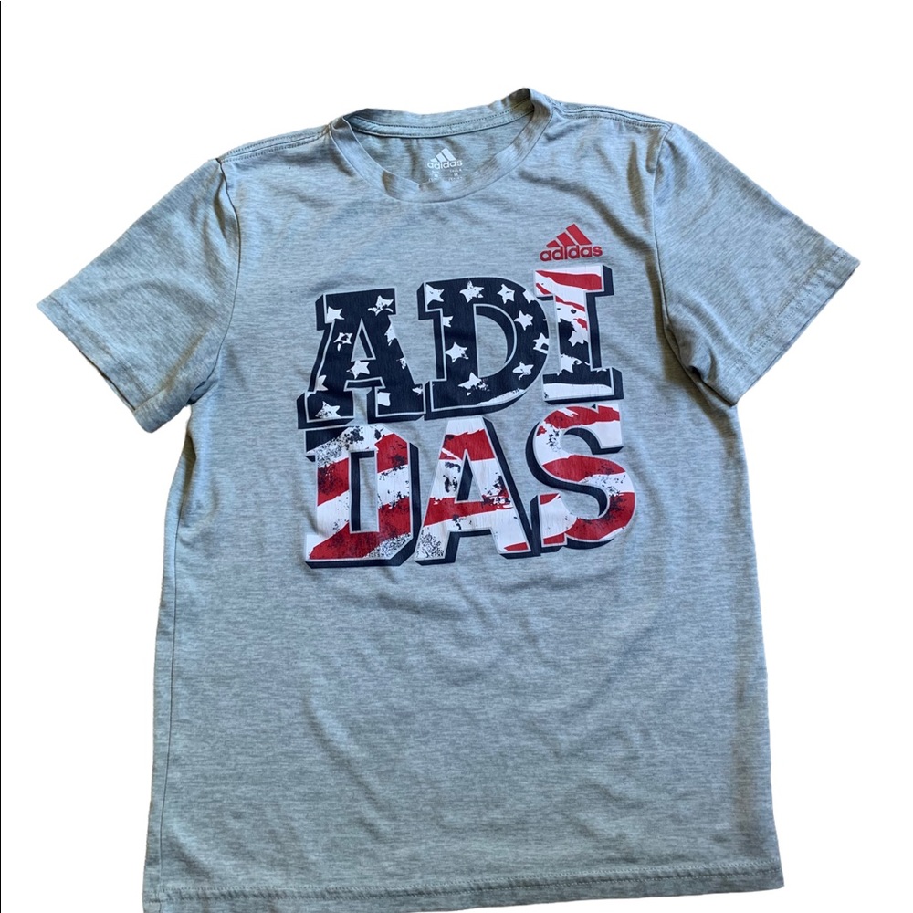 Boys Adidas Short Sleeve Shirt, Size M